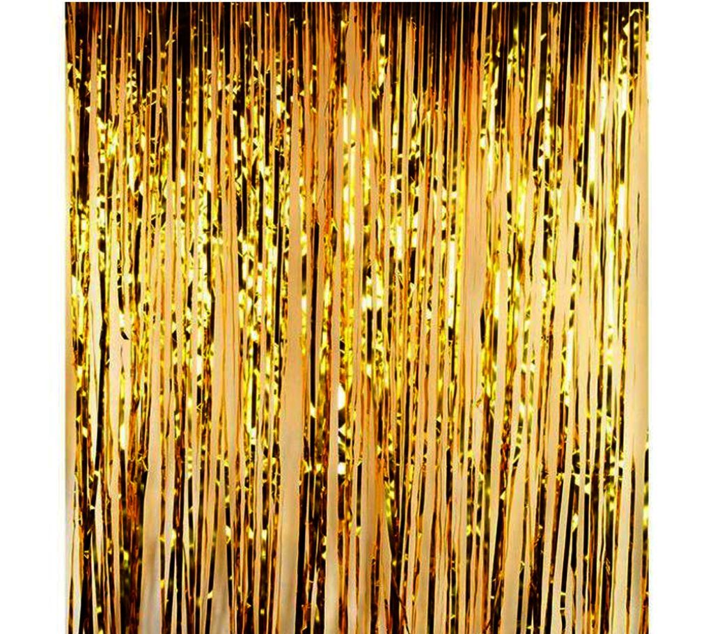 Foil Curtains For Parties- Golden