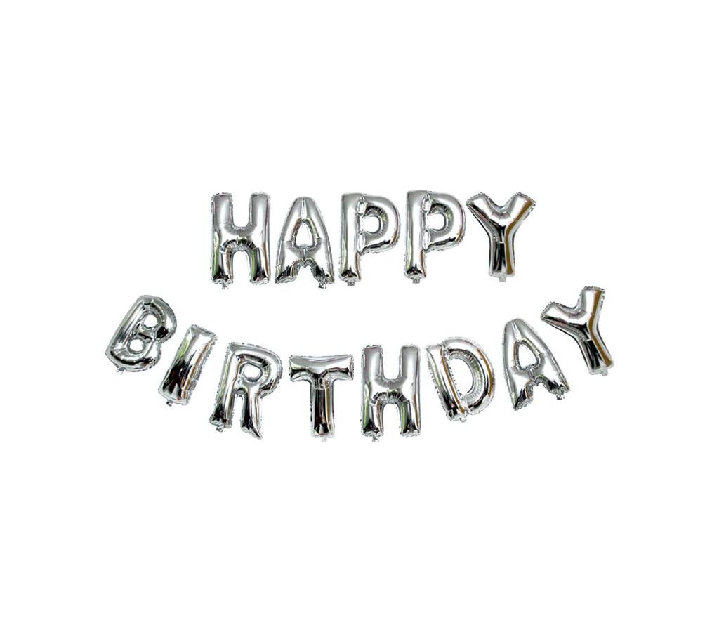 Big Size Letter Happy Birthday Foil Balloon Banner