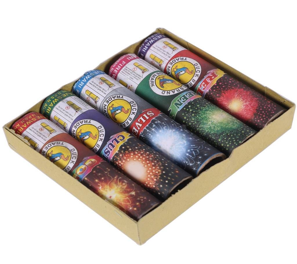 Colorful Chill Out Original Duck Mark Fire Works Full Box of  5 pcs. Origin: INDIA