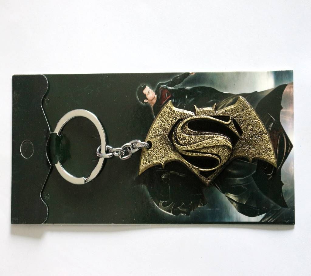 Batman & Superman Mixed Key Ring