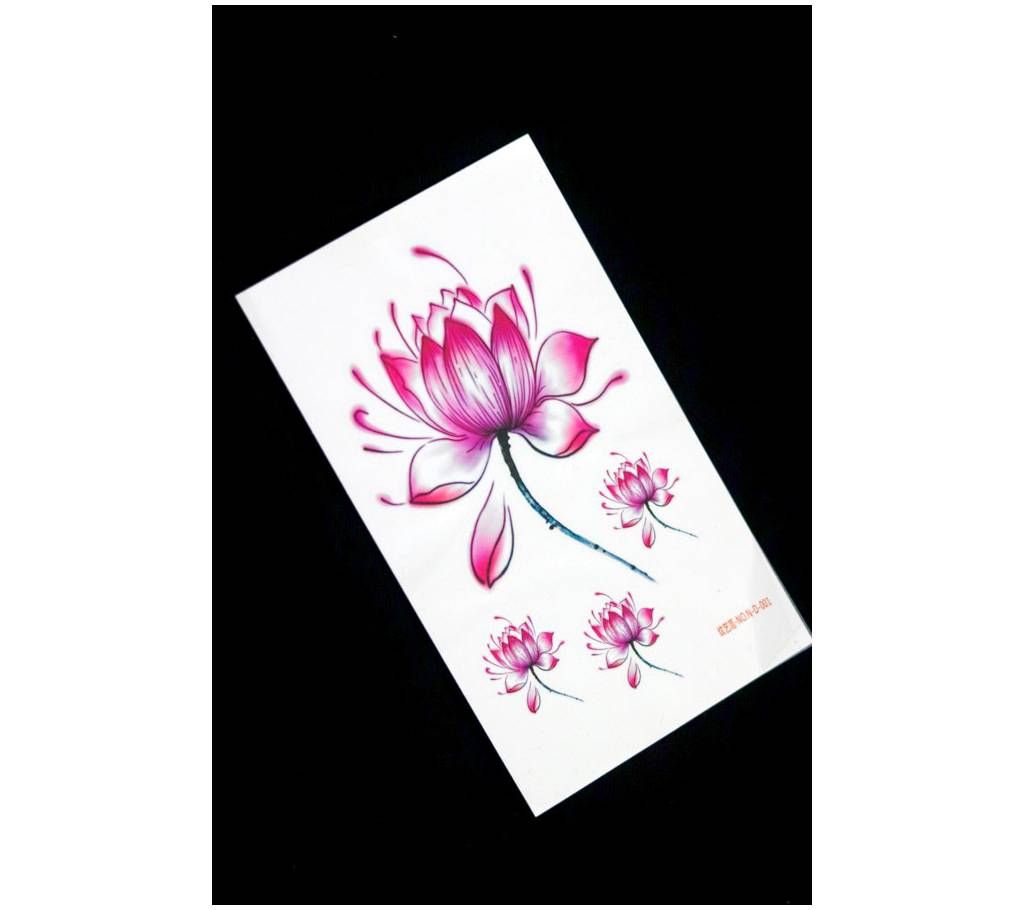 Temporary Flower Tattoo