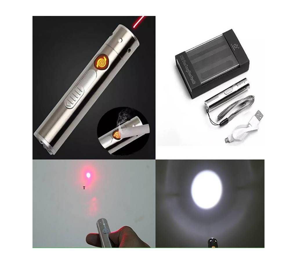 USB lighter with Led Torch