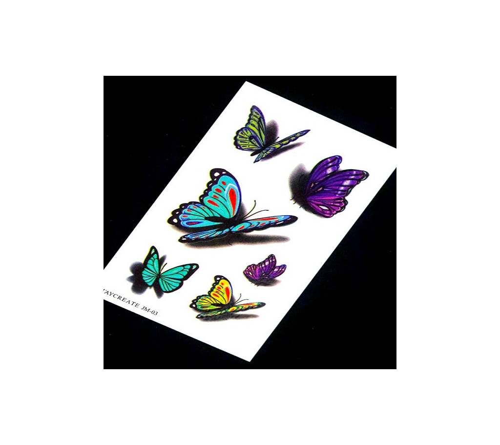 3D Butterfly Temporary Tattoo