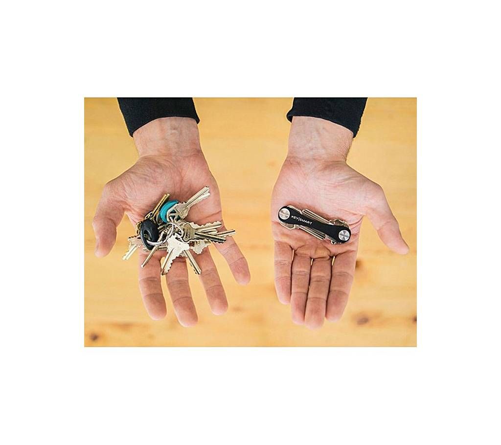 KeySmart Auminum Key Organizer - Black and White