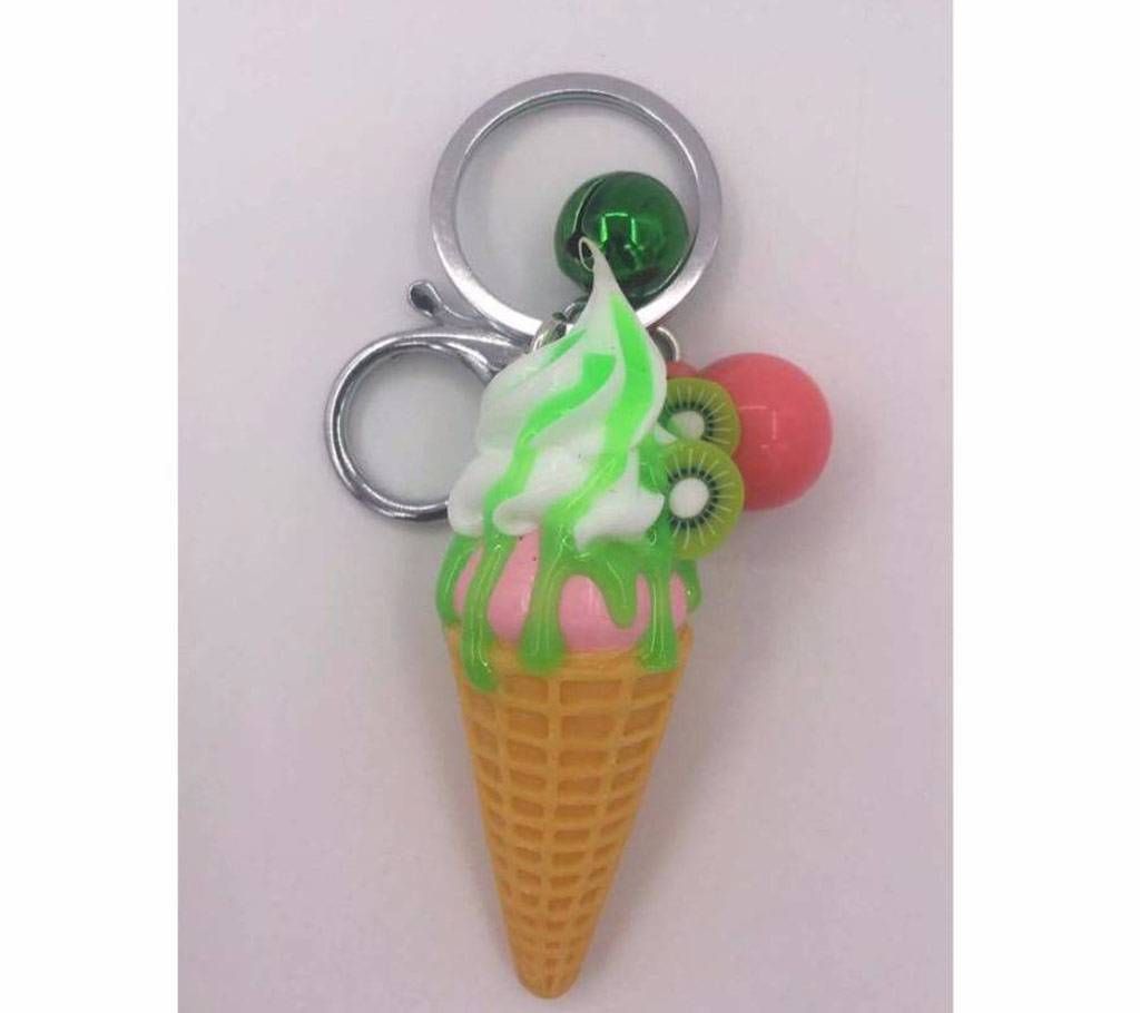 cone Ice Cream Shaped Key Ring