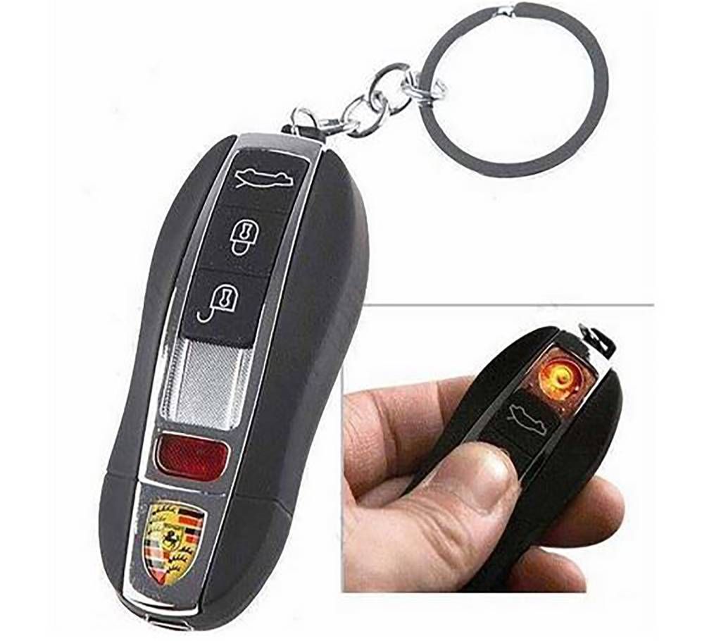 Porsche USB Rechargable lighter  with key ring