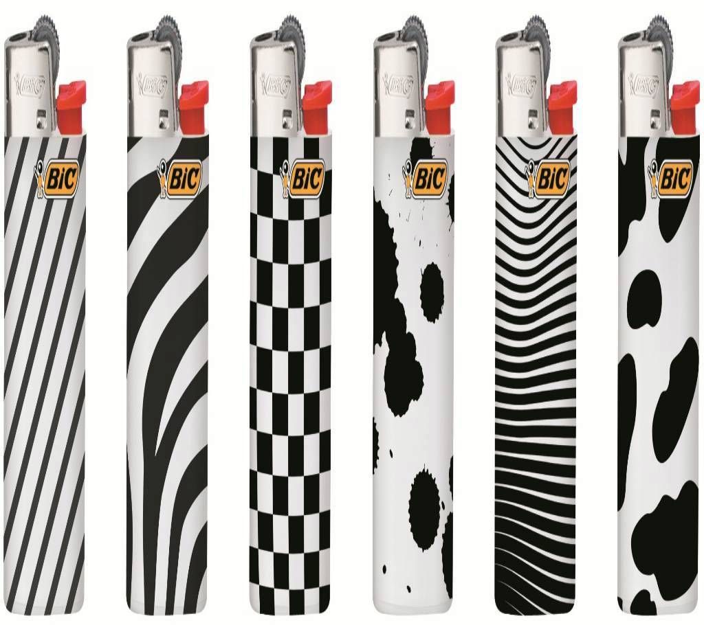 BIC (J5) Decor Geometric lighter 4pcs