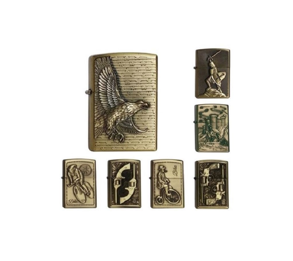 Metal Zippo Lighter -Multi Design-1Pcs 