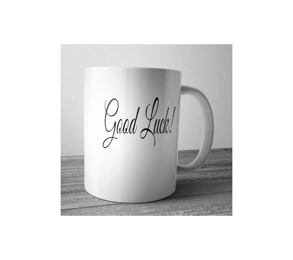 Good luck PVC white Mug