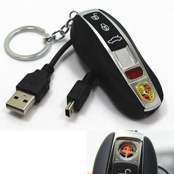Porsche Rechargeable Lighter with keyring