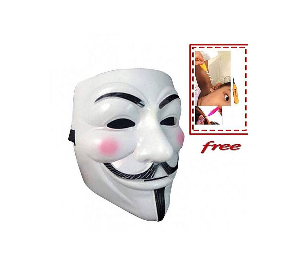 Vendetta Mask with free LED Ear Pick For Kids