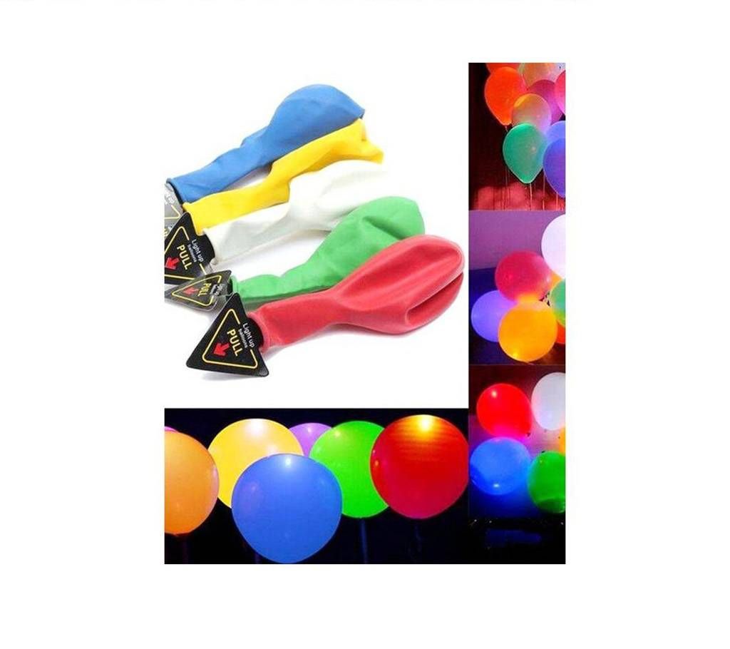 Color Changing Magic LED Balloons - 5pcs