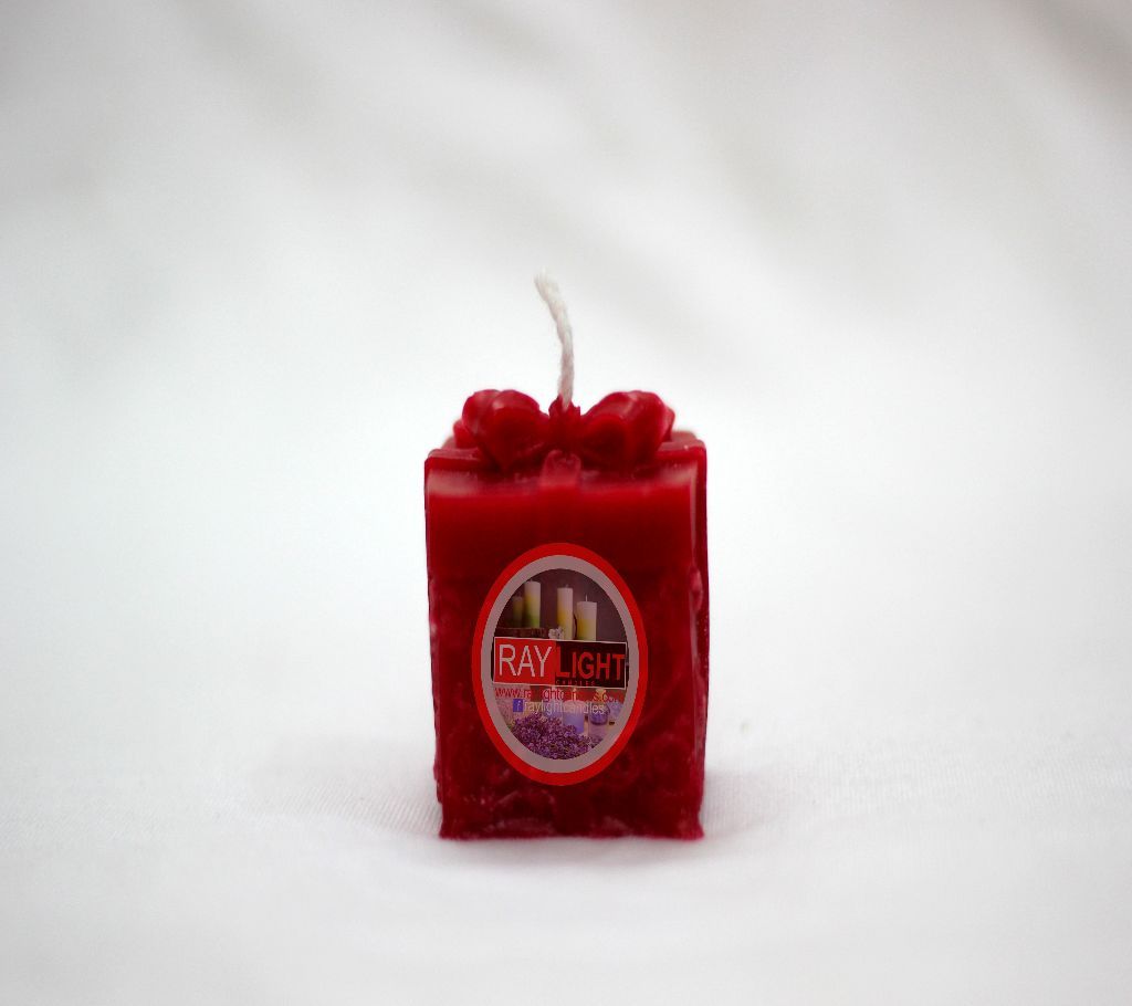 Gift Box Candle Set-Dark Red