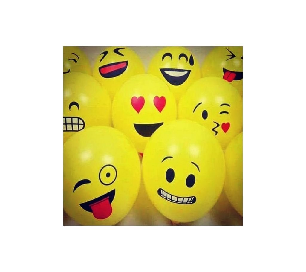 Emoji beloon  1 pack 10 Pieces