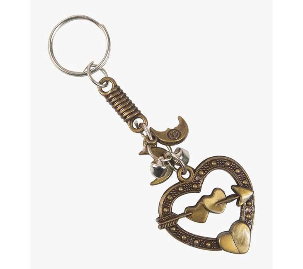Love shape key ring