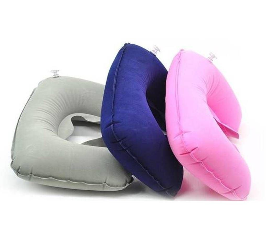 Travel Pillow Neck Rest Support Cushion - Grey - 1 Pcs
