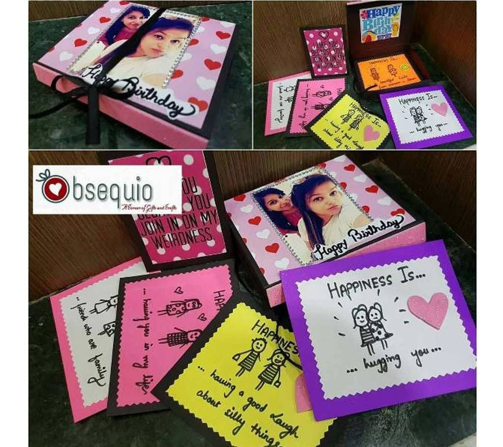 A box with single cards