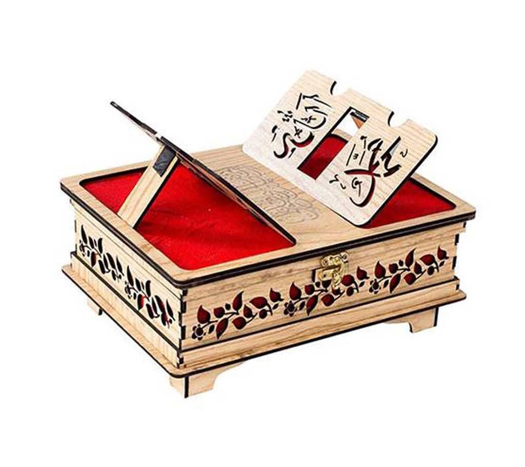 Wooden Quran Rehal Box 9 Inch RaMMl02-C40