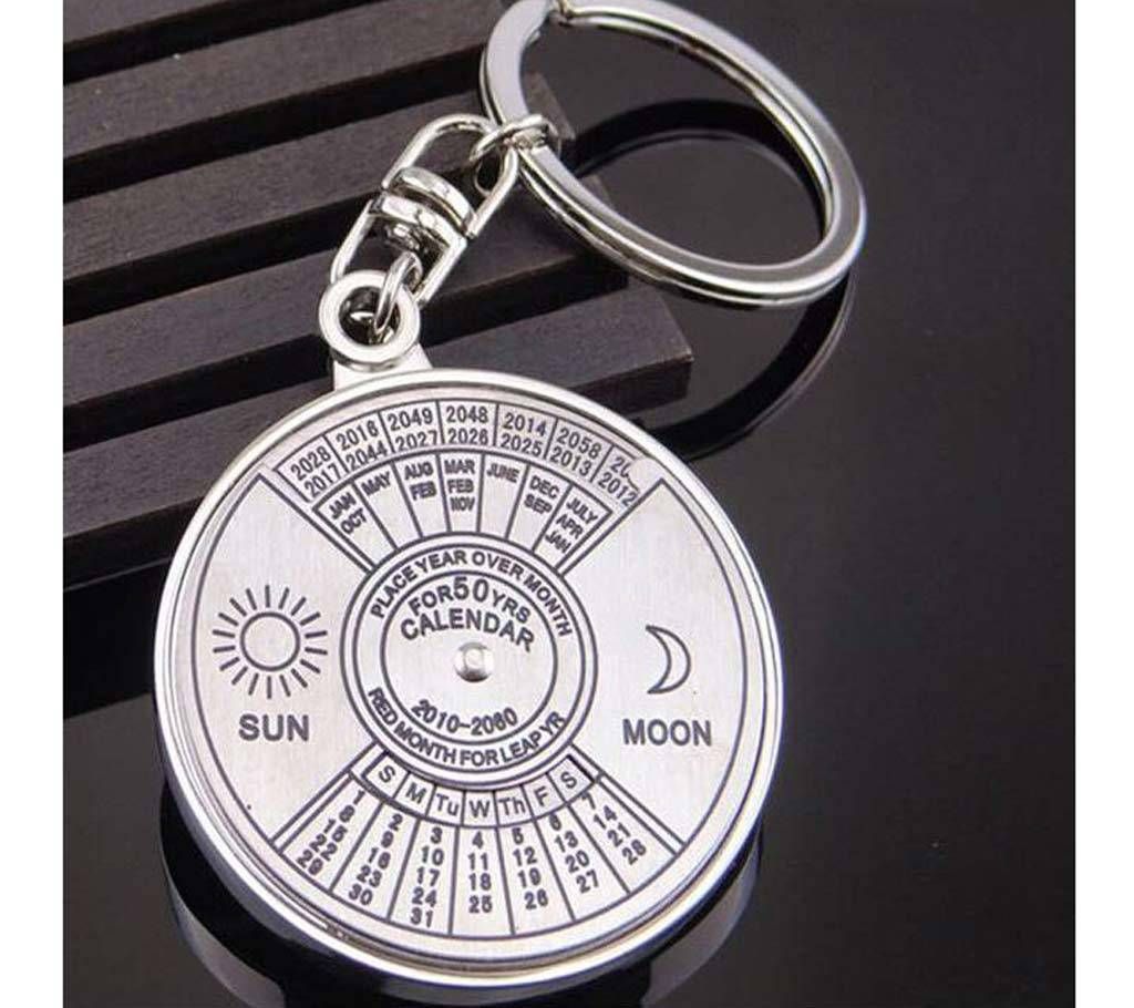 Calendar Key Ring With chain