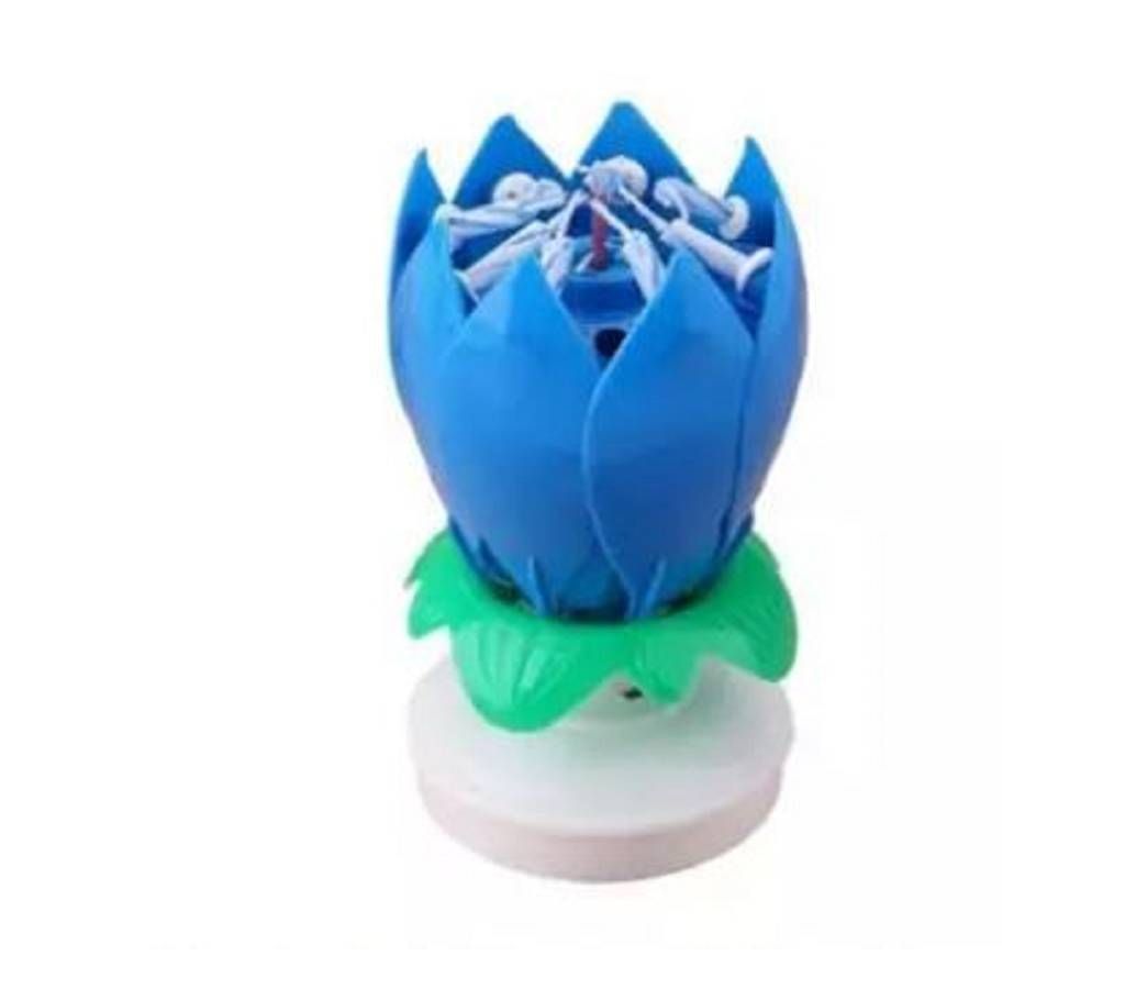 Musical Birthday Candle - Blue