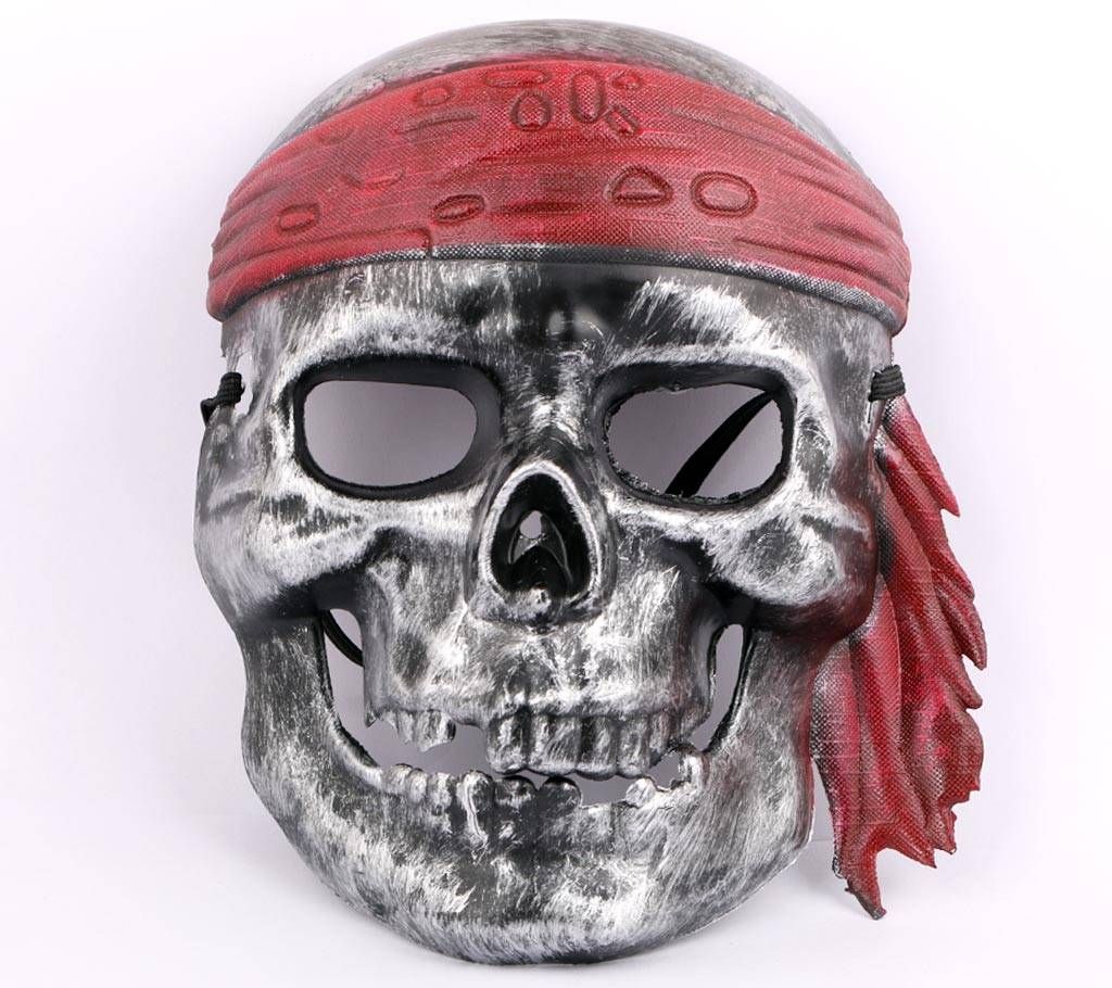 3D PIRATE MASK- SILVER
