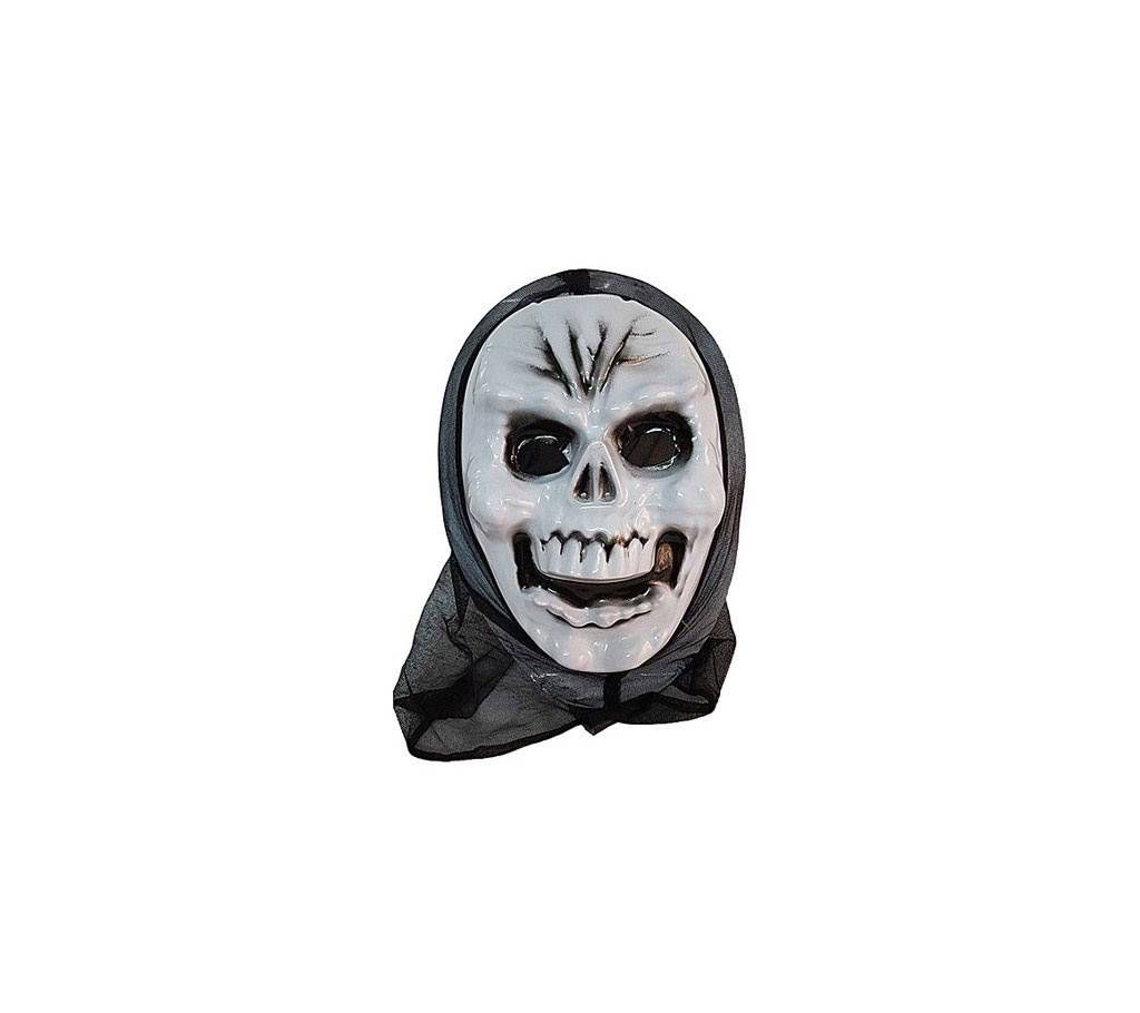 Scary skeletal mask lough - white