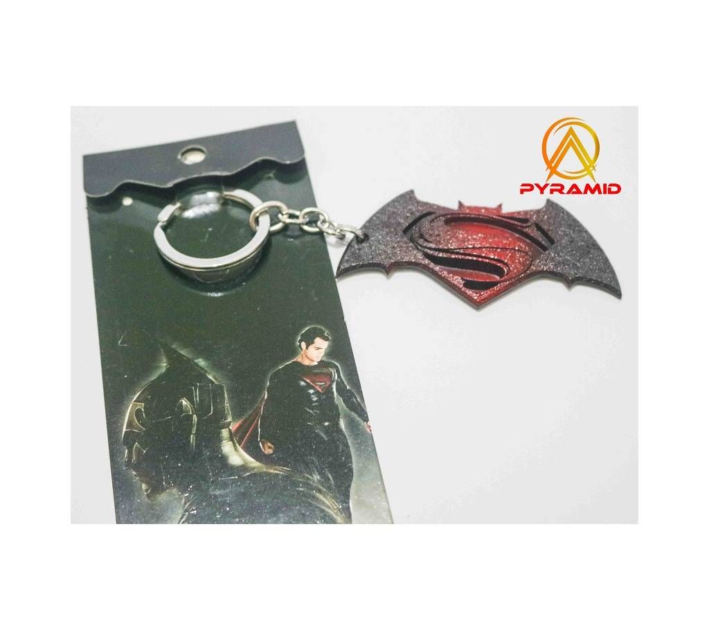 Batman Superman Metal Key Ring