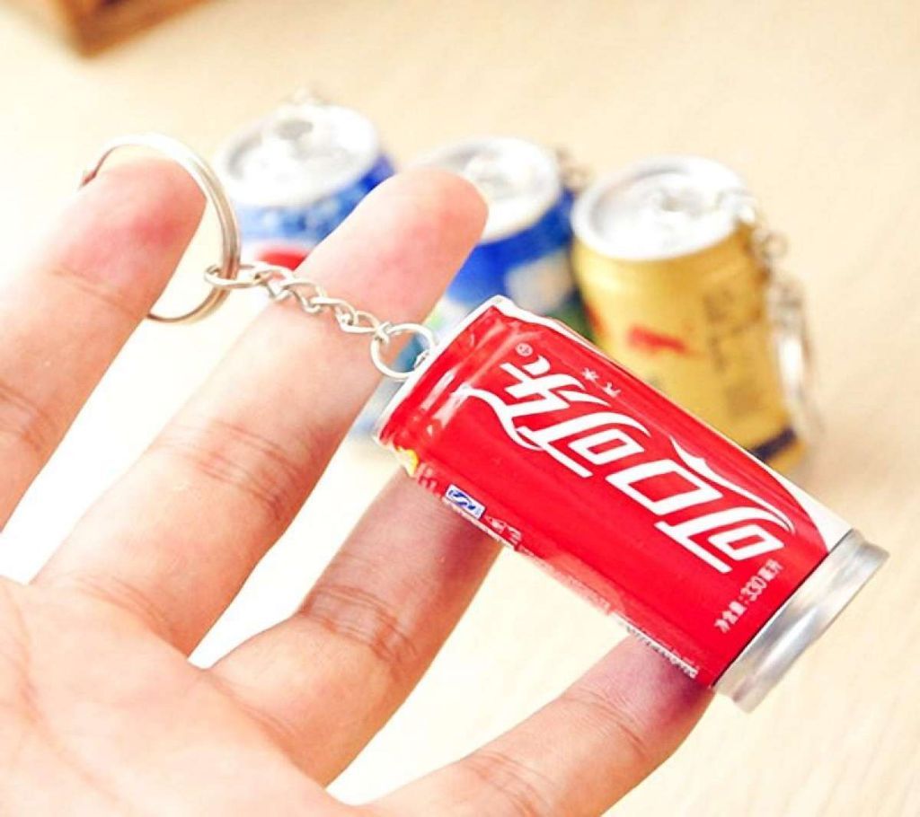 Cane Shaped Ball Pens With Keychain