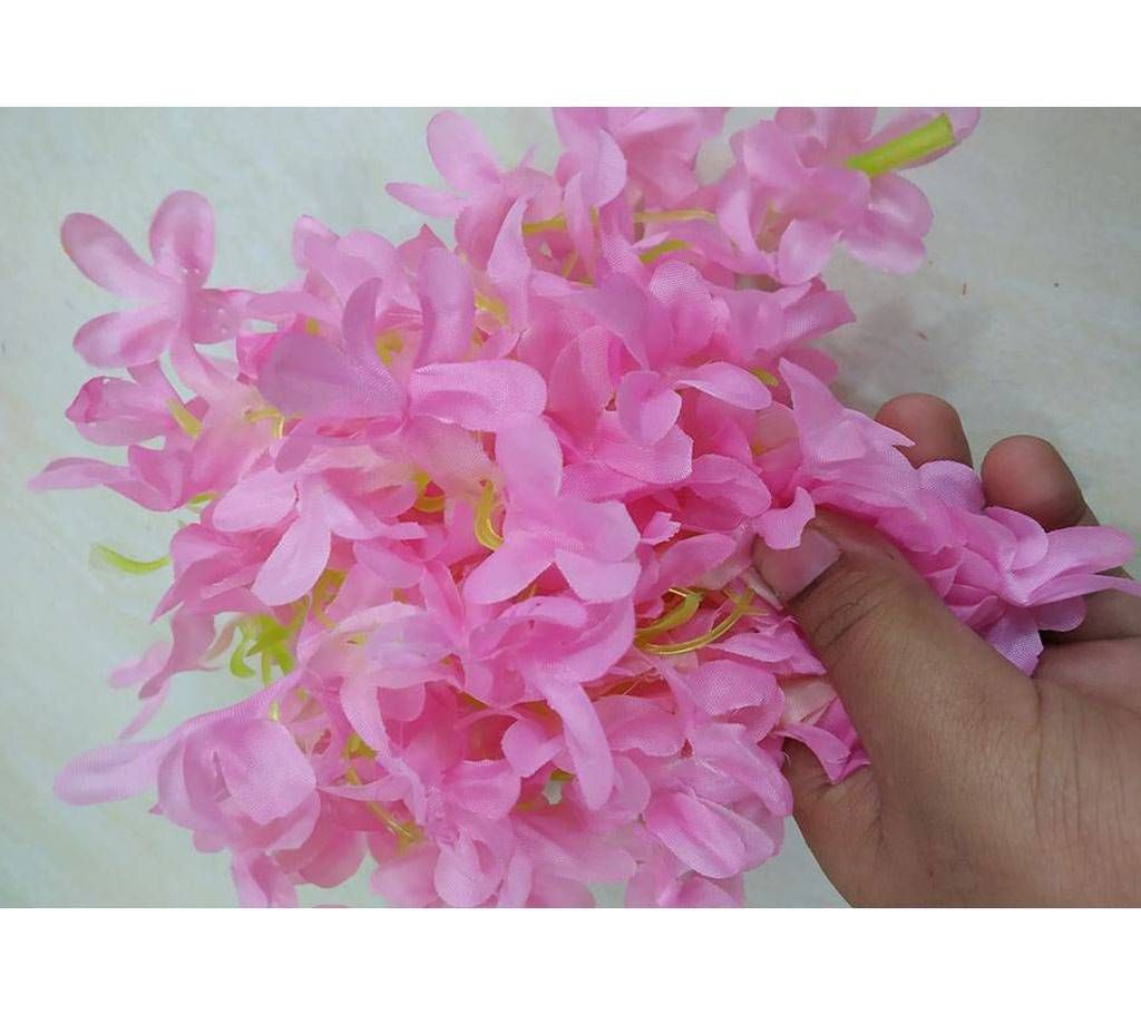 Deep Pink Color Artificial Hair Flower For Woman