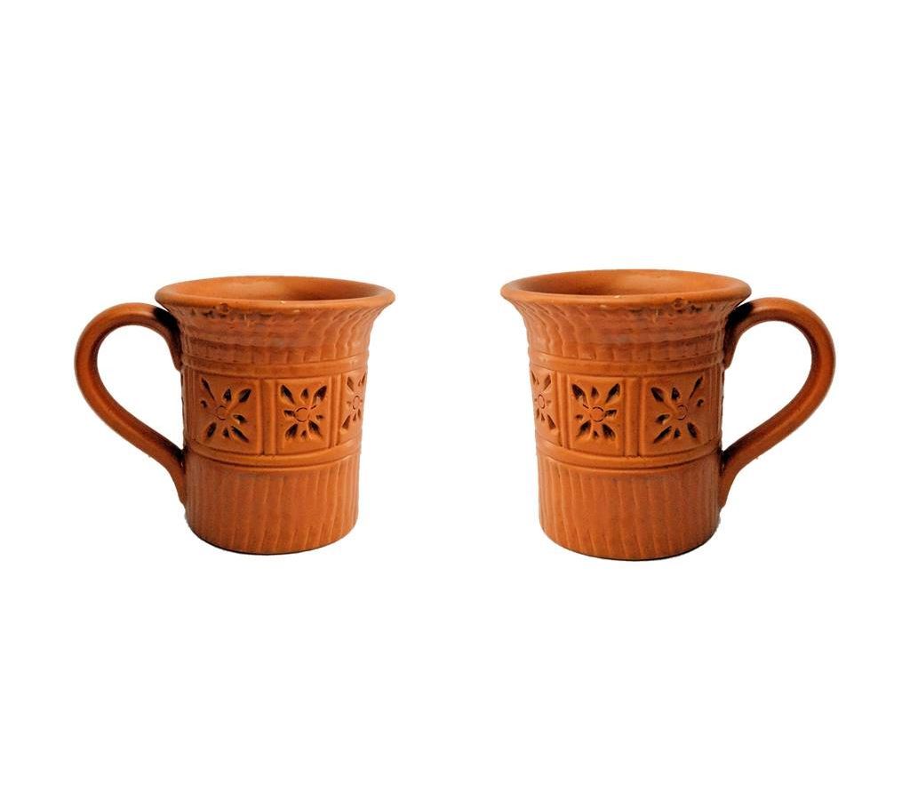 Clay Mug - 2 Pcs