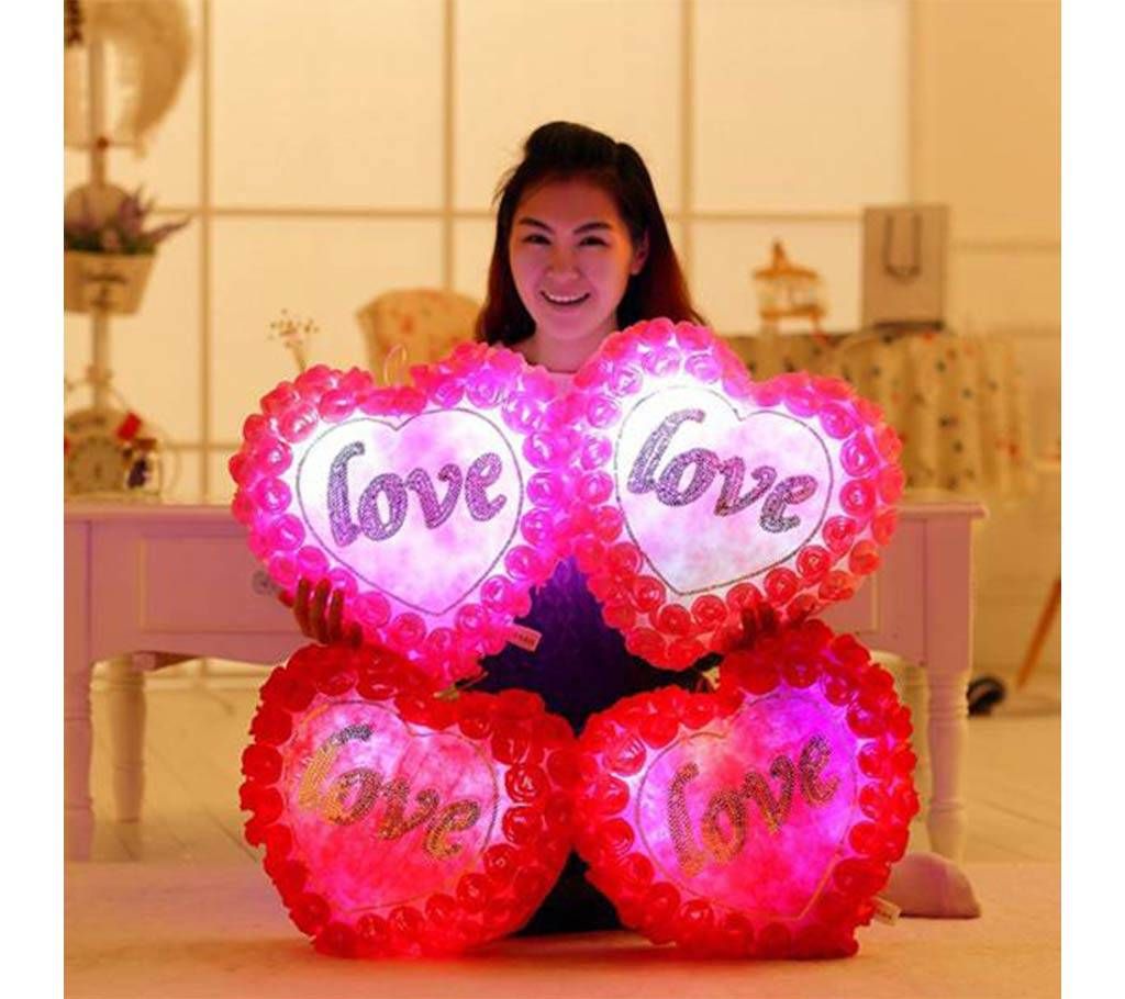 Colorful LED Light Pillow Valentines Birthday