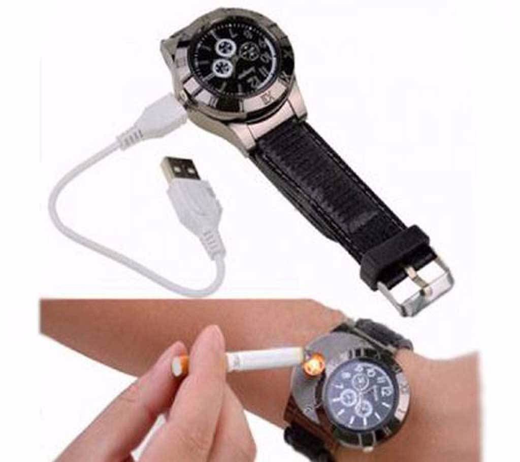 HUAYUE USB Electronic Lighter Watch