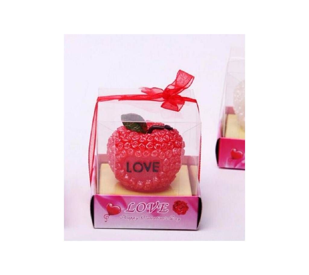 Valentine Apple Candle Gift Box