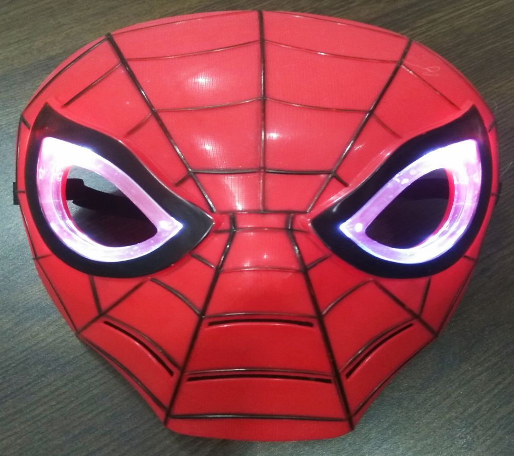 LED Light Spiderman Camouflage Face Party Mask