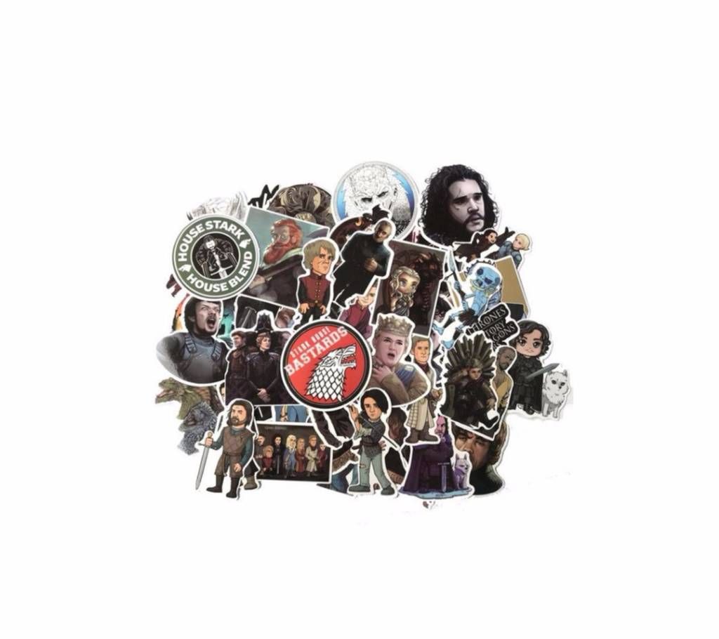 58pcs Game Of Thrones Stickers War For Luggage Car Laptop Notebook Decal Fridge Skateboard Sticker