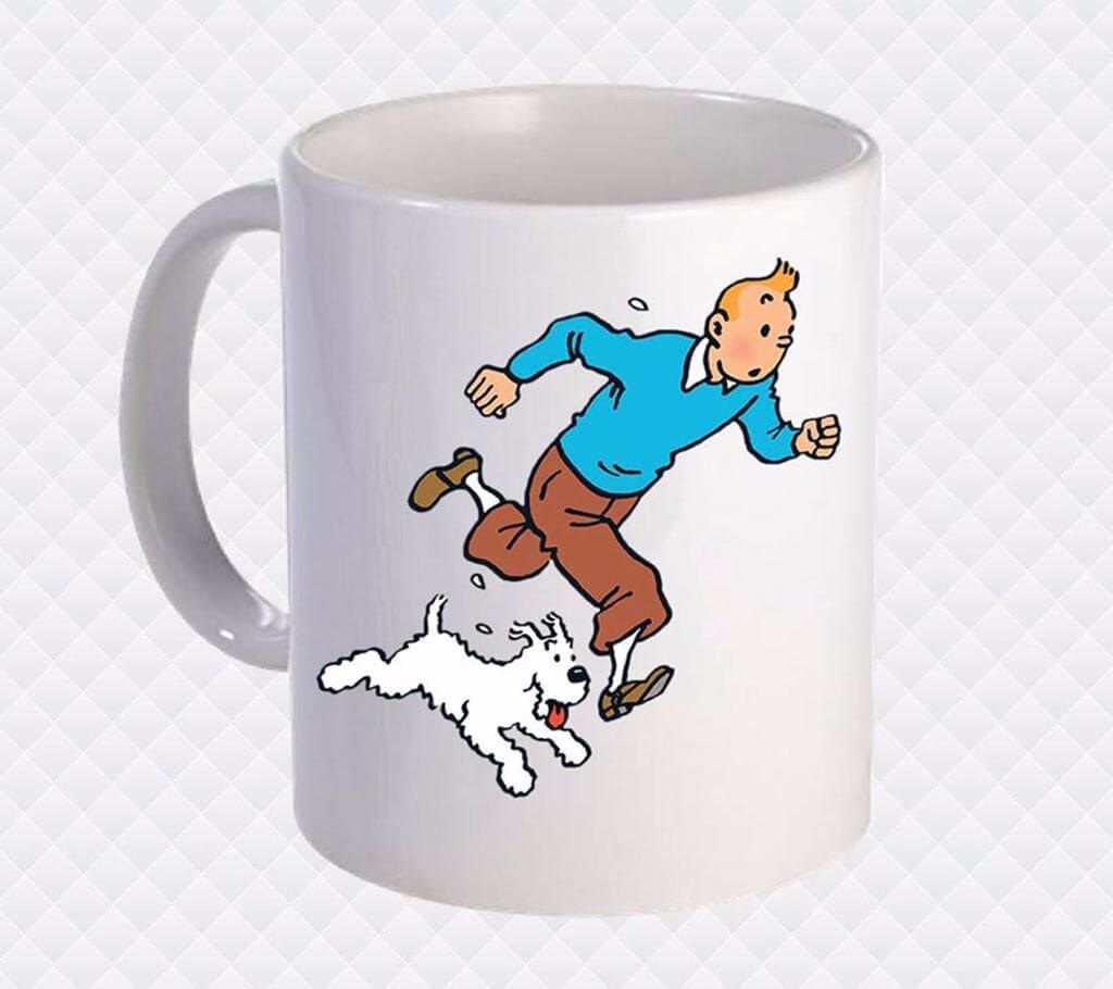 Tintin Printed Ceramic Mug