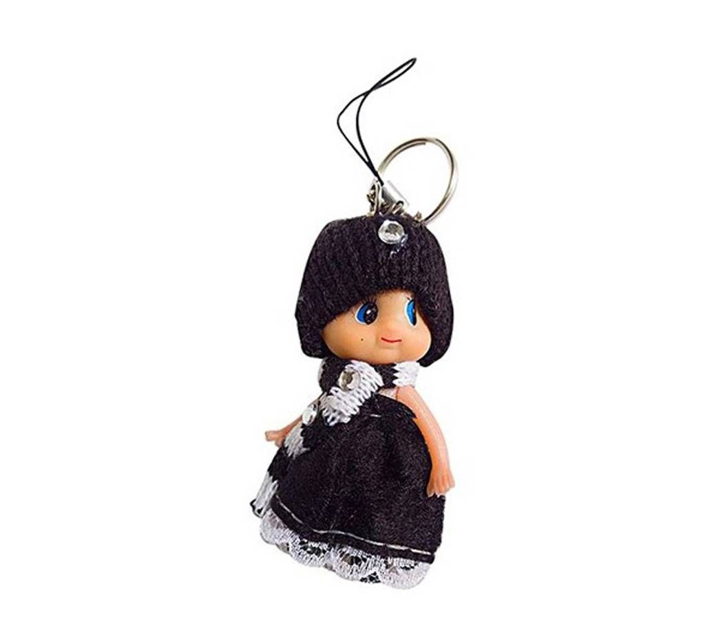 Cute Barbie Doll Fashion Key ring -black
