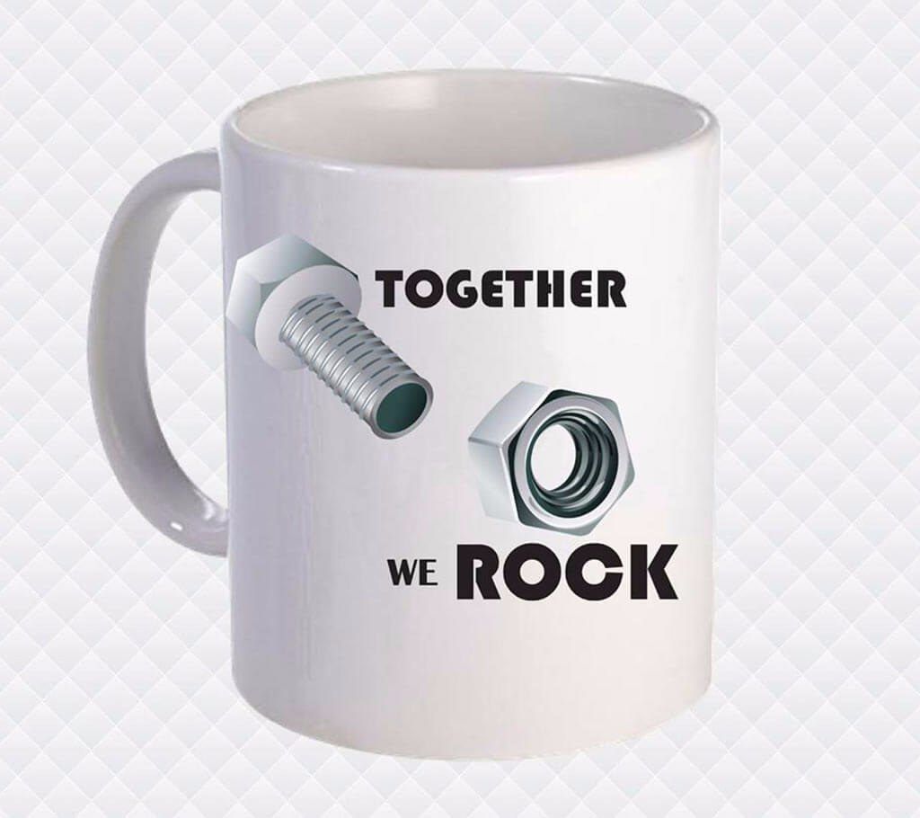 Together we Rock Printed Ceramic Mug