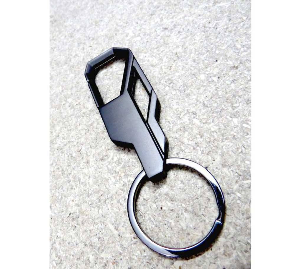Zinc Alloy Keychain- Black