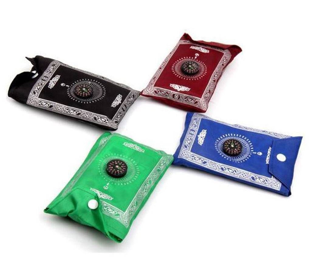 Portable Pocket Prayer Mat Jaynamaz with Qibla Direction