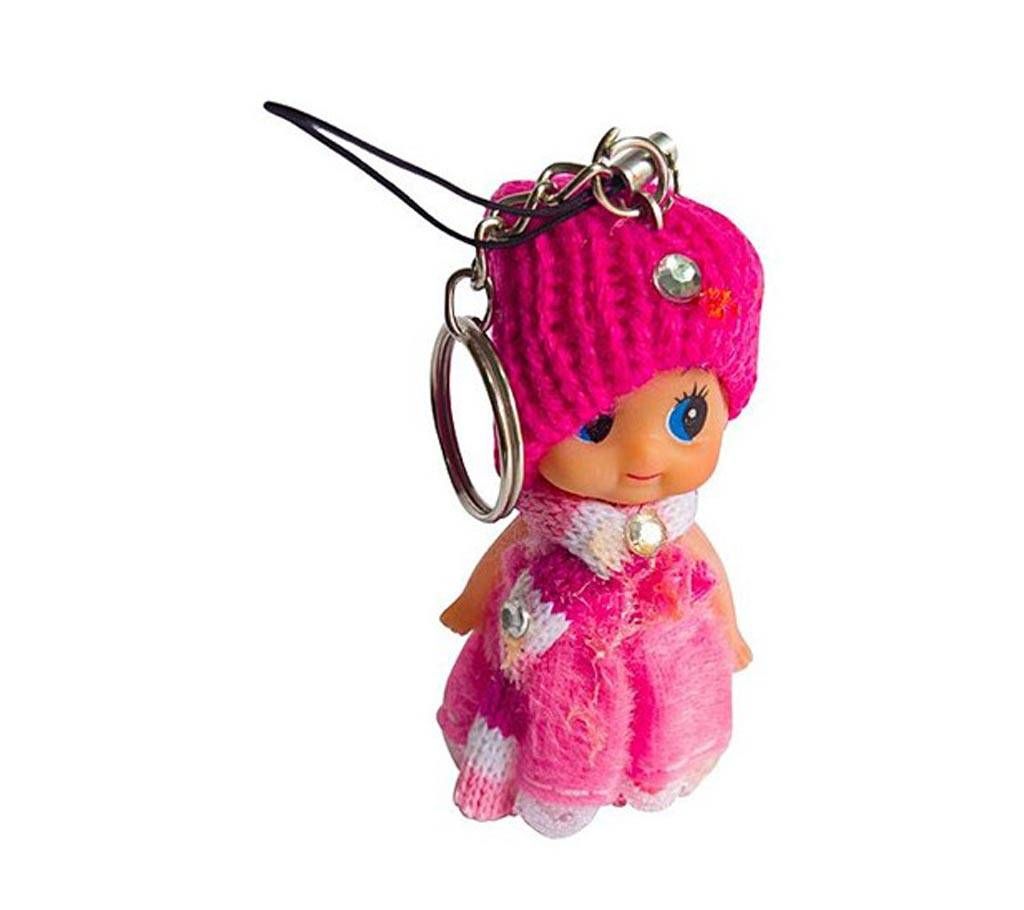Cute Barbie Doll Fashion Key ring - pink