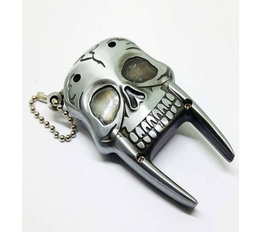 Silver Skeleton Metal Gas Lighter