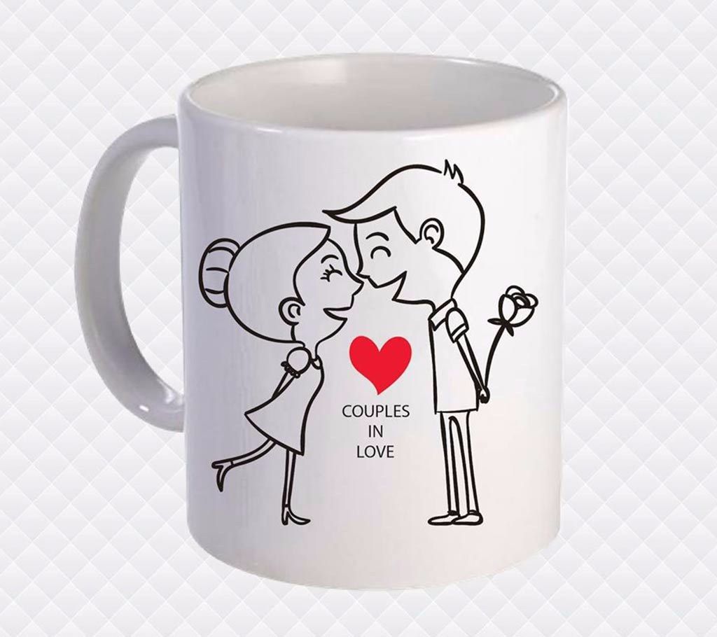 Couples in Love Rim Mug