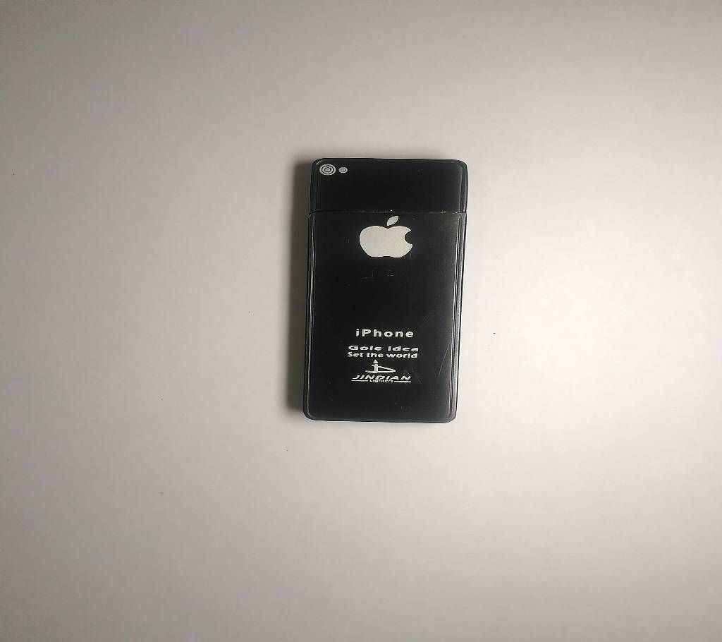 Zippo apple logo wheel gas lighter