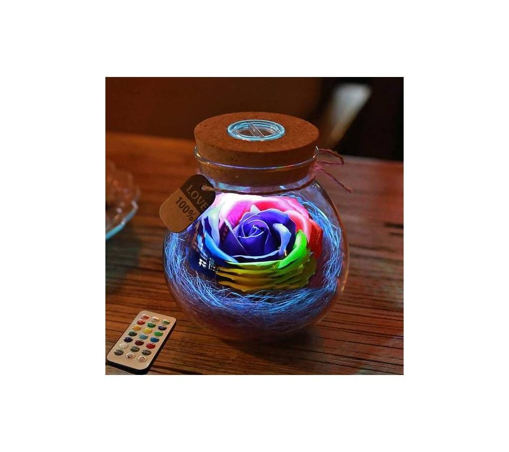 Color Changing Magic Rose Bottle