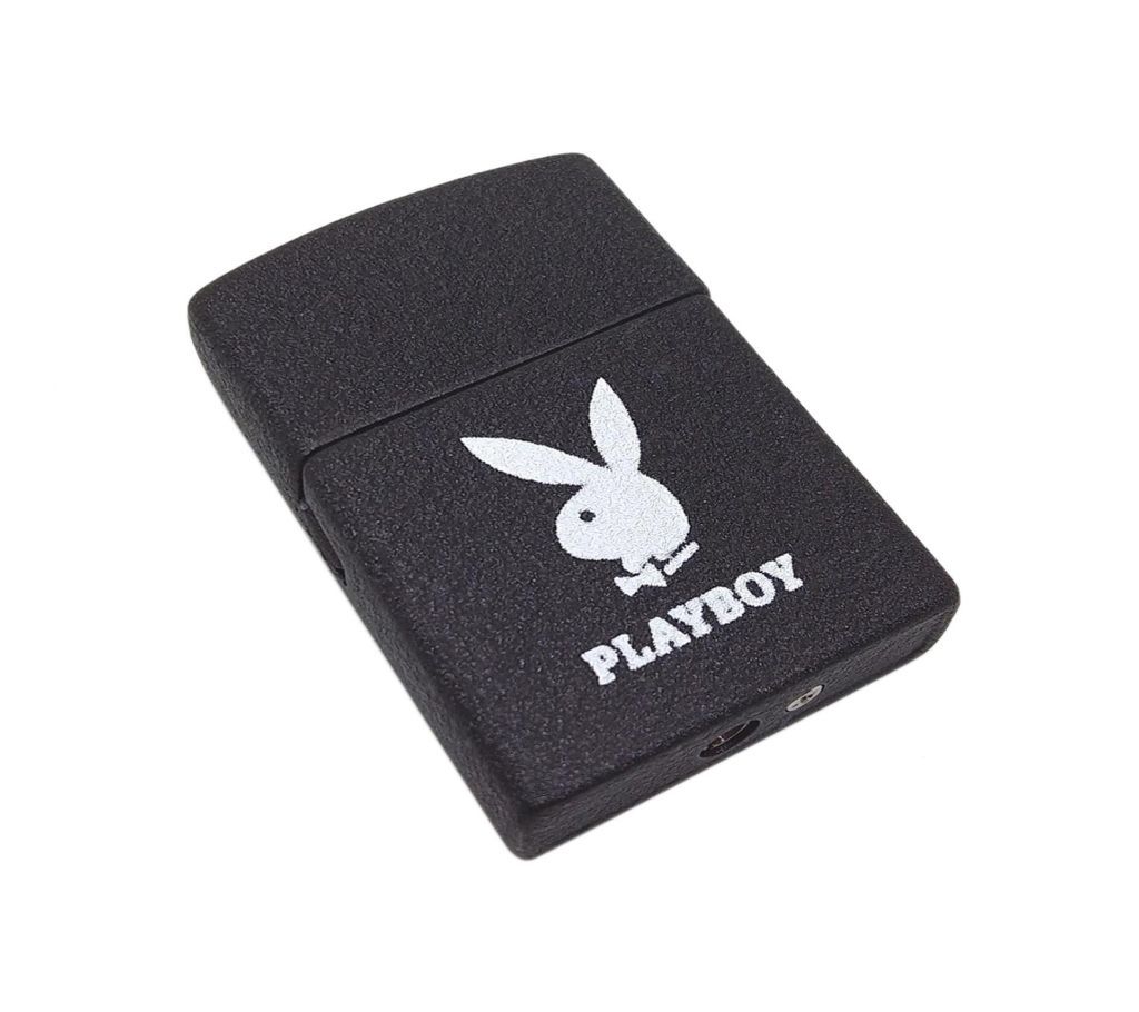 Playboy Metal Gas Lighter - Black
