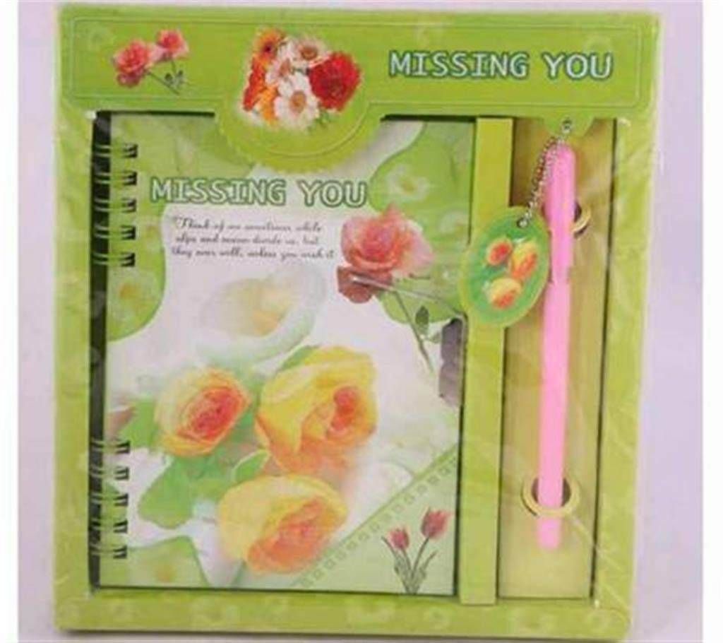 Lock Diary Valentine Gift Set