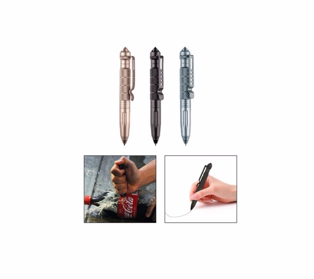 Multifunctional Self Defense Glass Breaking  Aluminum Alloy Tactical Pen