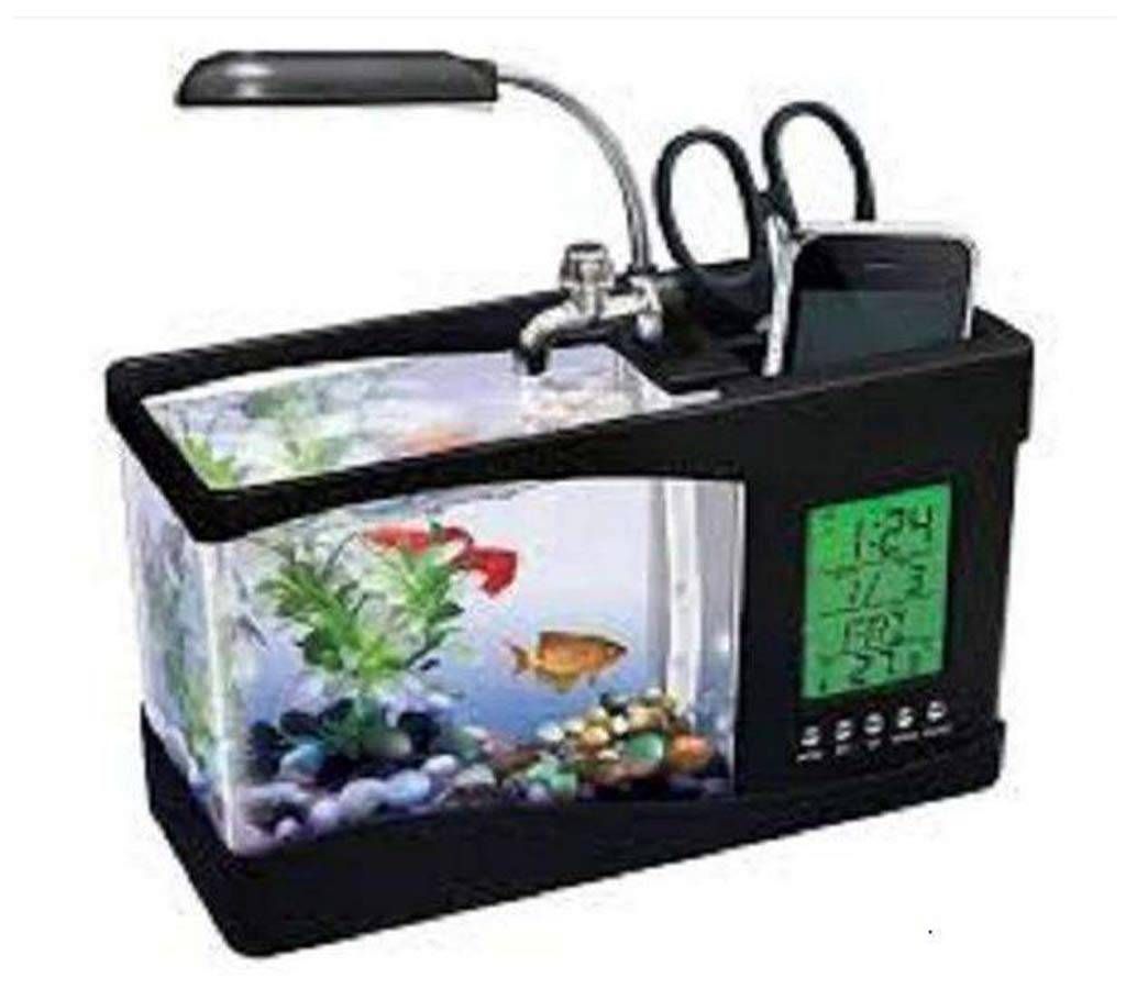 USB Desktop Aquarium with Clock