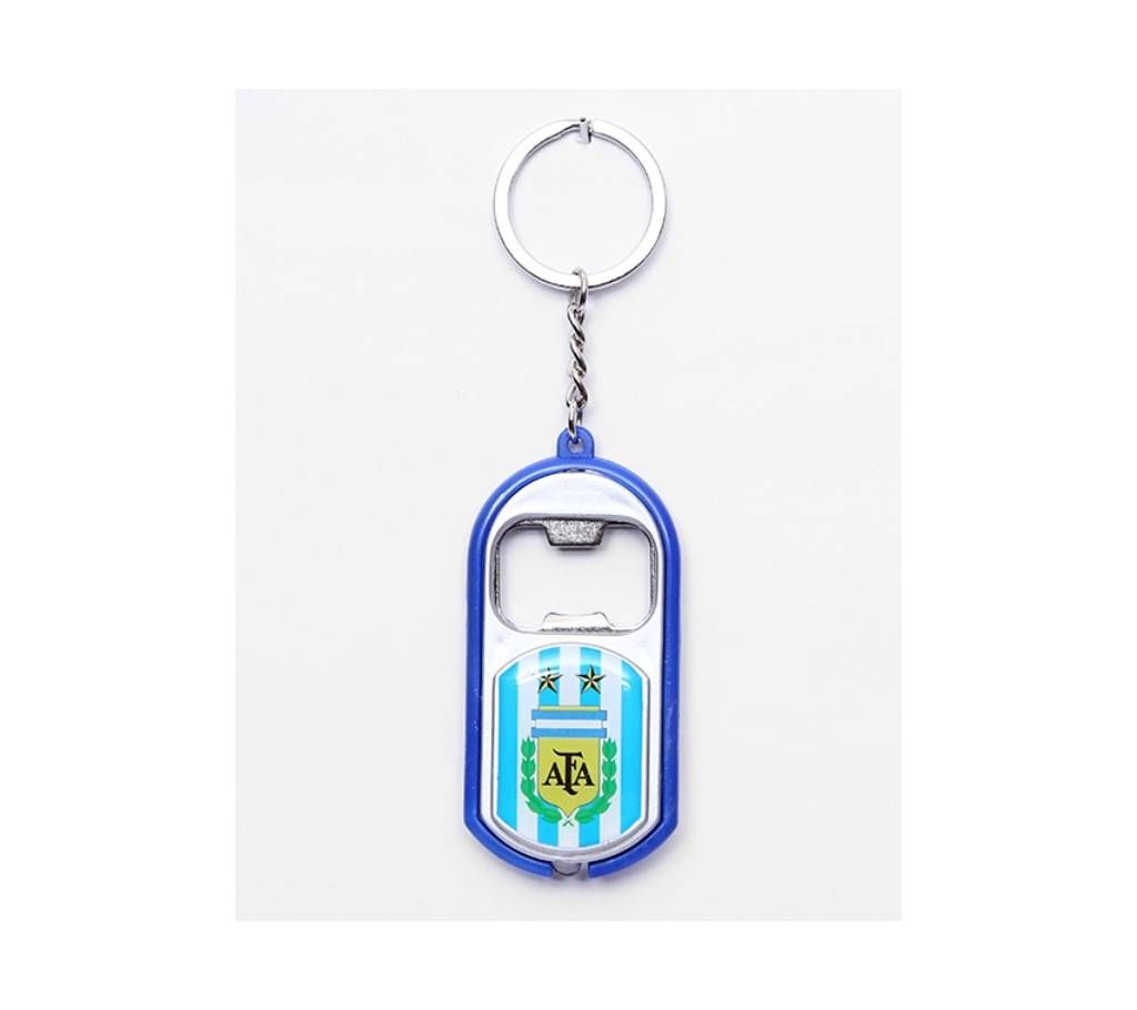 Argentina Bottle Opener key Ring With Light